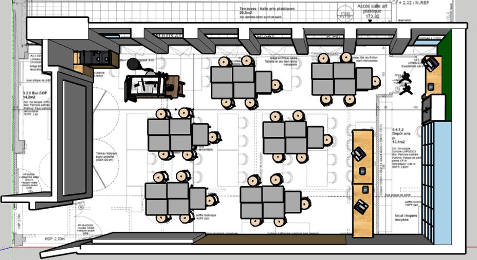 modélisation d'une salle spécialisée