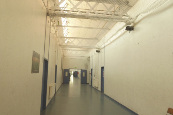 photo avant travaux de l'espace projet du lycée la Martinière-Duchère (couloir de sciences)