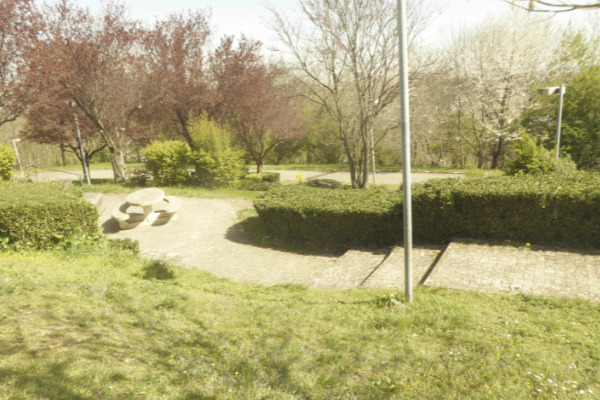 photo avant travaux de l'espace projet du lycée la Martinière-Duchère (extérieur)