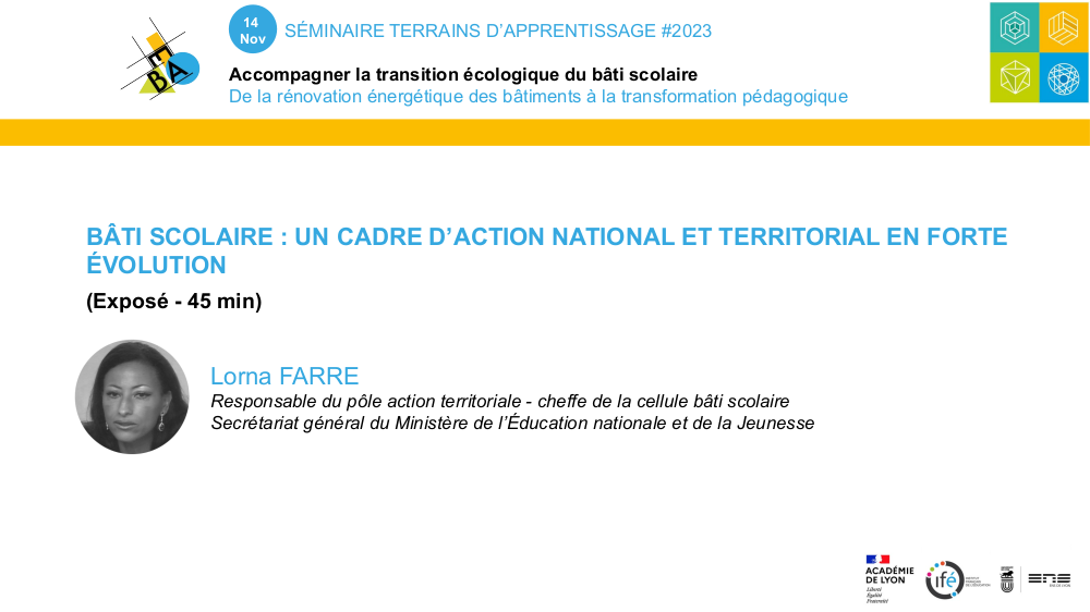vignette d'illustration de la vidéo: Bâti Scolaire, un cadre d'action national et territorial en forte évolution