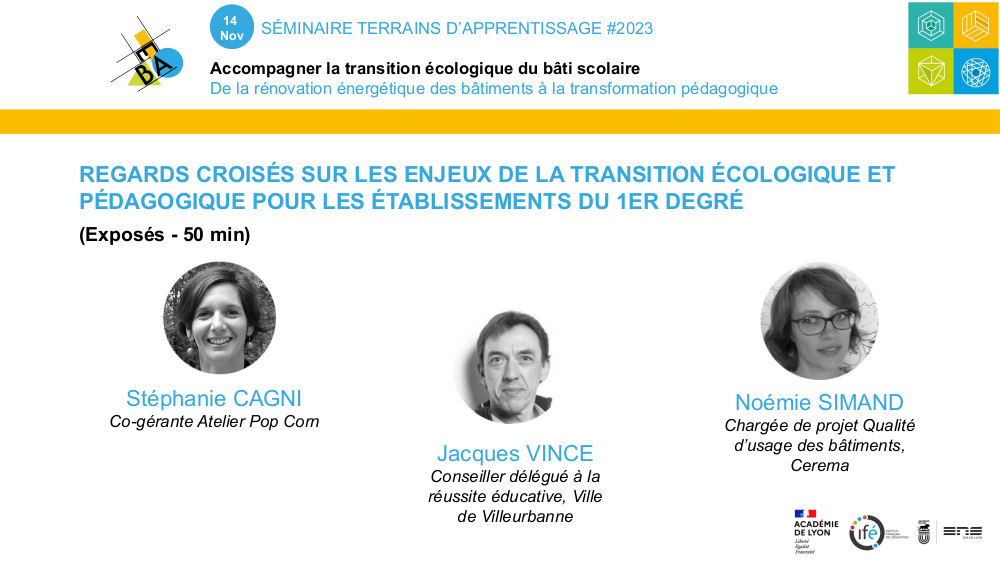 vignette d'illustration de la vidéo: Les enjeux de la transition écologique et pédagogique pour les établissements du 1er degré